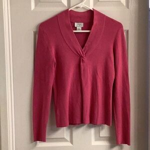 Stylish and Flattering Pink Sweater by Ann Taylor Loft, Ladies Medium